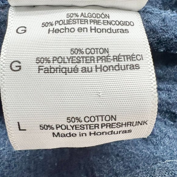 Gildan Heavy Blend Sweatshirt Jacket Large Navy Hoodie Deep Creek Maryland - Picture 7 of 8